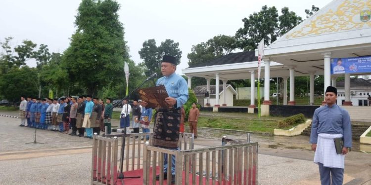 Sekda Muaro Jambi Budhi Hartono Pimpin Upacara Peringatan Hari Ulang Tahun ke-68 Provinsi Jambi Tahun 2025