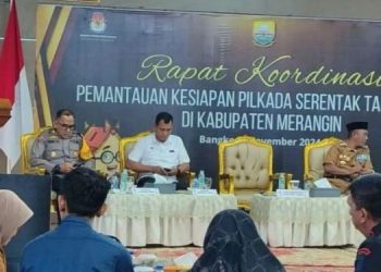 Pjs Gubernur Jambi Pimpin Rakor Persiapan Pilkada Serentak 2024 di Merangin