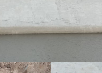 Belum Genap 1 Tahun Proyek Peningkatan Jaringan Irigasi Bendung Jeruk Amblas