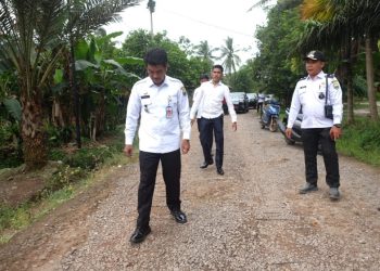 Penjabat Bupati Muaro Jambi Raden Najmi Tinjau Jalan Rusak di Sungai Gelam