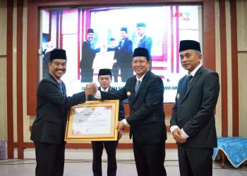 Pemkab Muaro Jambi Gelar Pisah Sambut, Penjabat Bupati Raden Najmi dengan Bupati Bambang Bayu Suseno