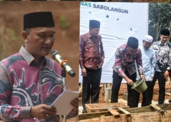 Peletakan Batu Pertama Pembangunan. Rumah Sehat Oleh Bupati Sarolangun