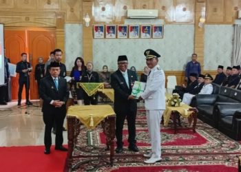Serah Terima jabatan PJ Bupati Sarolangun Kepada Bupati Depenitif Dan Wakil Bupati Sarolangun 2025