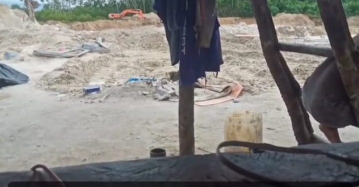 Pemilik Tambang dengan 1 Alat Berat di Desa Kulur, Bangka Tengah Pemilik Erik Masih Dalam Konfirmsai