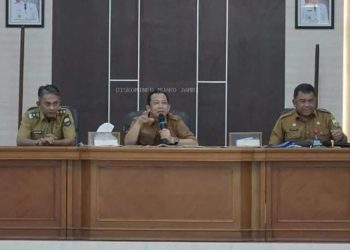 Bupati Muaro Jambi Bambang Bayu Suseno Menggelar Rapat Staf Bersama Pejabat Eselon II dan III