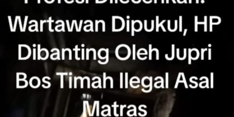 Dua Wartawan Diduga Dianiaya Saat Liputan, Bos Penadah Timah Ilegal di Matras Dilaporkan ke Polres Bangka