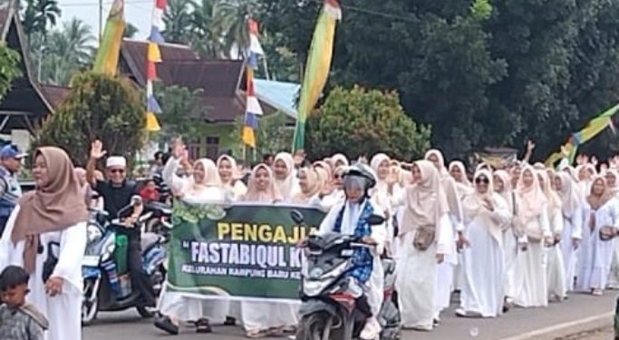 772 Peserta Kafilah Dari Berbagai Kecamatan Gelar Pawai Ta’aruf MTQ Ke- 54 Tingkat Kabupaten Batanghari
