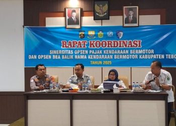 Jasa Raharja Muaro Bungo Hadiri Rakor Sinergi Opsen Pajak dan BBNKB di Tebo