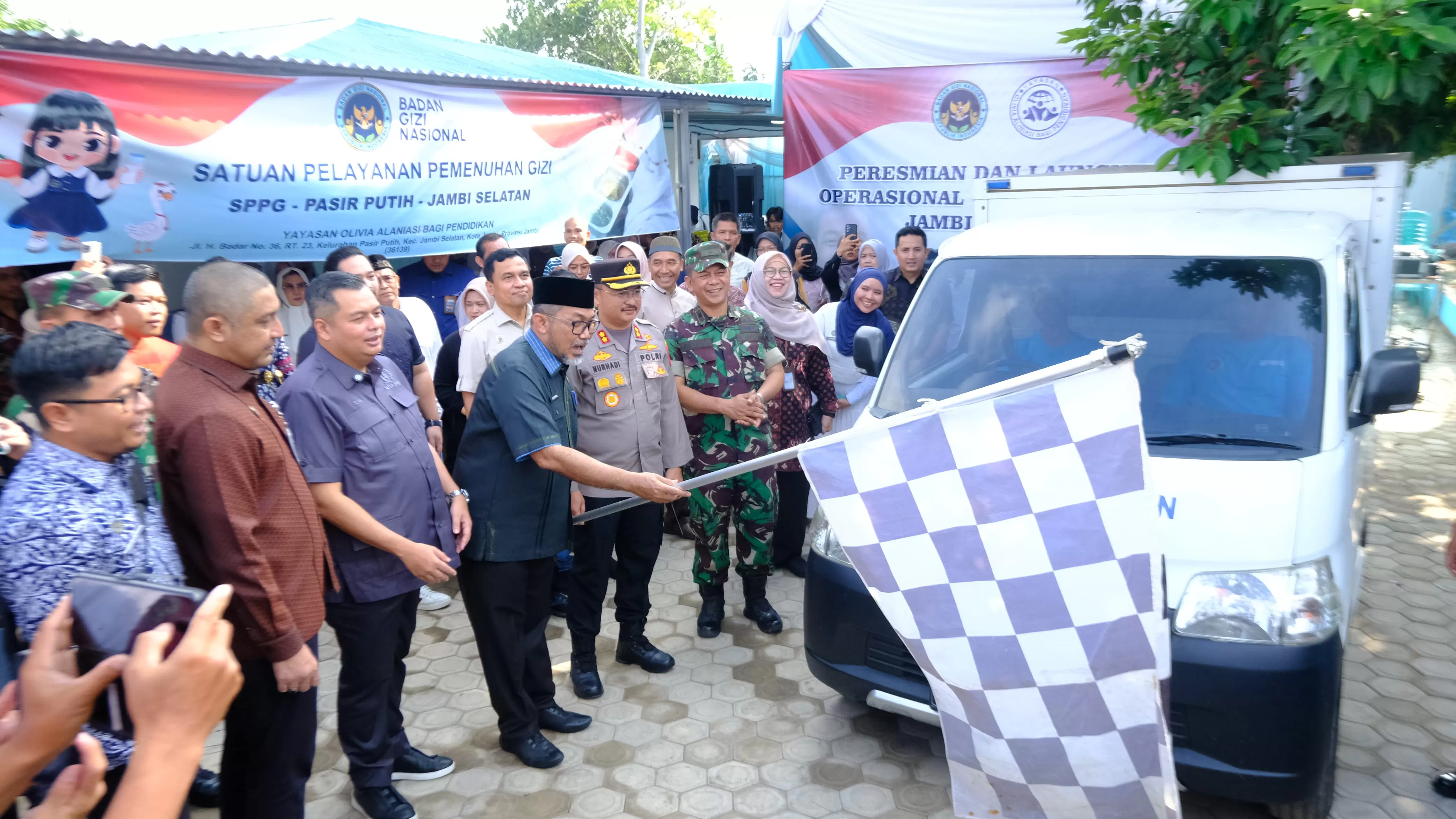 SPPG Makan Bergizi Gratis Kelurahan Pasir Putih Jambi Diresmikan