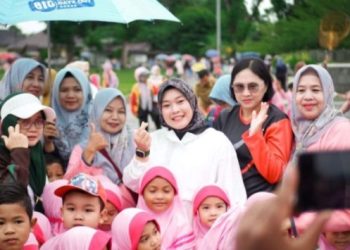 Bunda PAUD Senam Bersama Anak anak Rangka Hari Anak Nasional (HAN) 2025