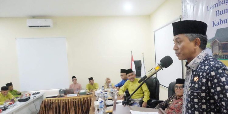 Wabup Junaidi H. Mahir Buka Rakerda LAM Bumi Sailun Salimbai