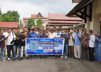 Wabup Merangin Khafidh Moein Lepas Kontingen Gubernur Cup 2026