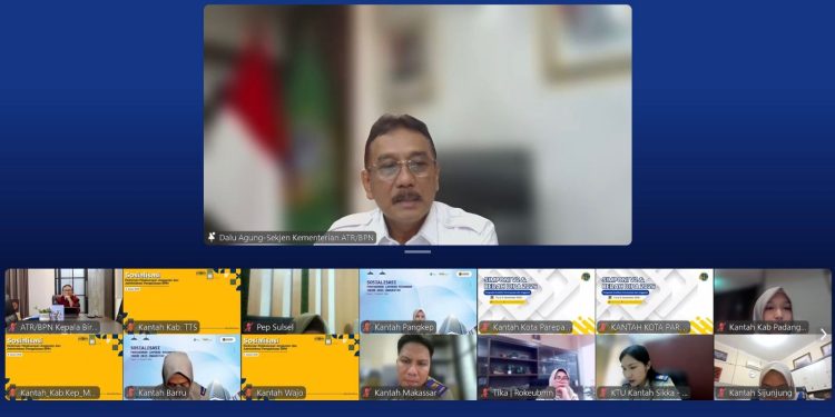 Sinkronisasi Program Kegiatan Tahun 2027, Sekjen ATR/BPN Tekankan Konsistensi Pusat dan Daerah