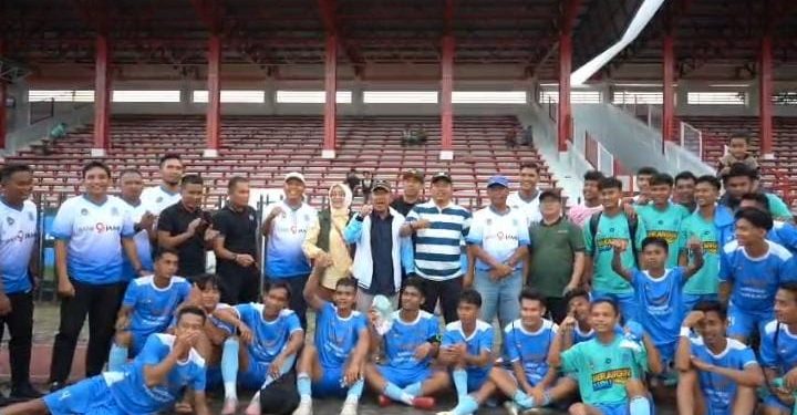 Wabup Khafidh Moein saksikan Laga Perdana PS Merangin lawan PS Tebo, Menang 5-1