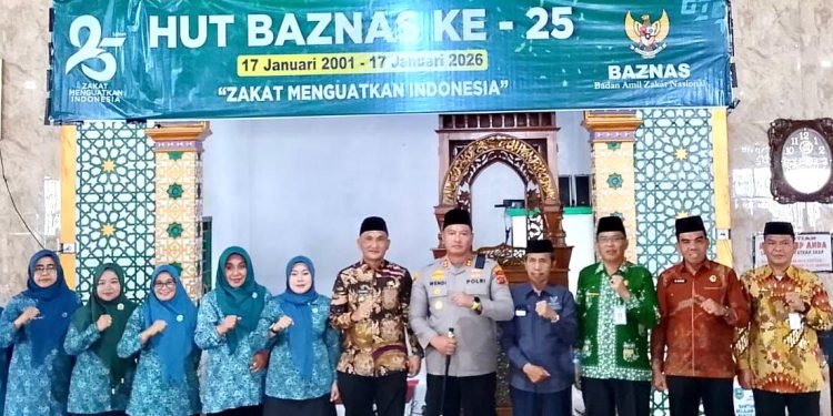 Bupati H.Hurmin, S.E., Menghadiri peringatan HUT Baznas Ke 25 di kecamatan Singkut  ‎