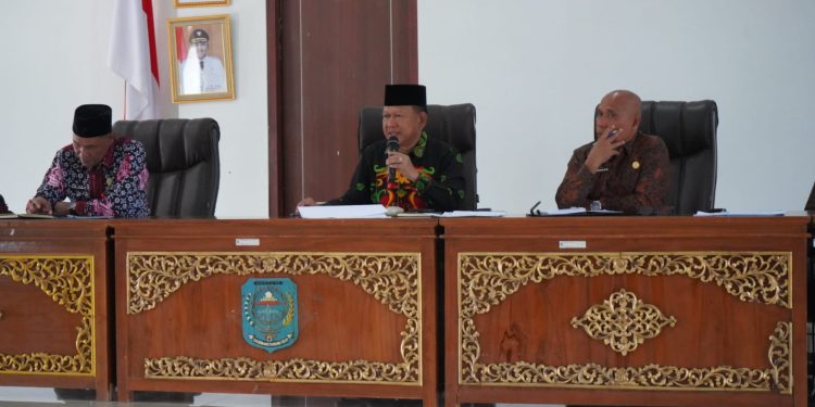 Wabup Khafidh Moein Kecewa, Rapat dengan Pejabat Merangin Diwakili Staff, Minta OPD Turunkan Ego