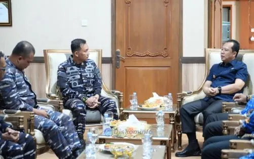 Danlanal Palembang Kunjungi Pemkab Muaro Jambi, Perkuat Sinergi Pengamanan Wilayah Perairan