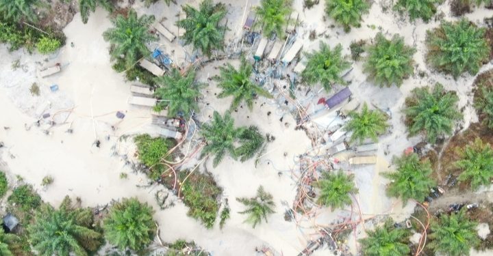 Tambang Ilegal di Kawasan Hutan Produksi Desa Bencah Kian Marak, DLHK Babel Dipertanyakan