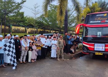 Bupati M Syukur Melepas Keberangkatan Calon Jamaah Haji Merangin Kloter 23 Tahun 2026  
