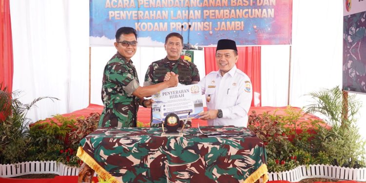 Pemprov Jambi Hibahkan 13 Hektare Lahan untuk Pembangunan KODAM, Al Haris: Jambi Sudah Sangat Layak