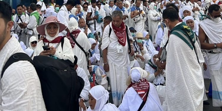 Jamaah Haji Kabupaten Merangin 2026 Berangkat ke Padang Arafah Melaksanakan Wukuf