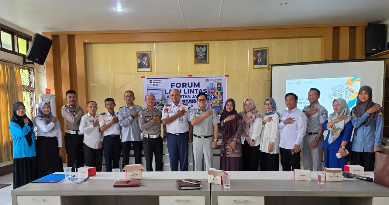 Jasa Raharja dan FLLAJ Muaro Jambi Bahas Penanganan Titik Rawan Kecelakaan dan Keselamatan Pelajar