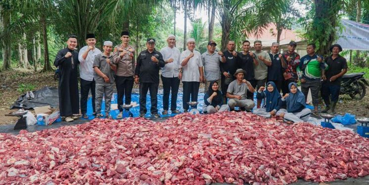 Bupati Hurmin Tinjau Langsung Pemotongan 49 Hewan Kurban di Rantau Gedang, Apresiasi Semangat Warga Sarolangun Sambut Idul Adha 1447 H