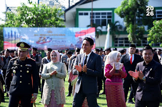 Bupati Fadhil Arief Hadiri Upacara Peringatan Hari Bhayangkara ke-80