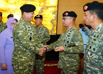 Irjen TNI Laksdya Hersan Pimpin Laporan Korps Kenaikan Pangkat 105 Pati TNI