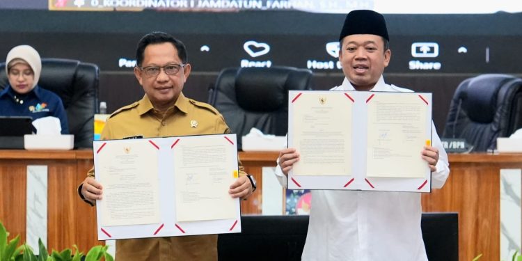 Menteri ATR/Kepala BPN dan Mendagri Sepakati Pengintegrasian NIB dan NOP
