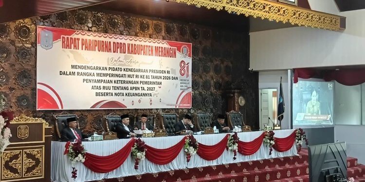 Pemkab Merangin Ikuti Pidato Kenegaraan HUT Kemerdekaan RI ke-81  disampaikan Presiden Prabowo