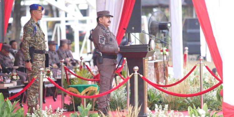 Jaksa Agung ST Burhanuddin Pimpin Upacara Hari Lahir Kejaksaan ke-81, Sampaikan 7 Perintah Harian