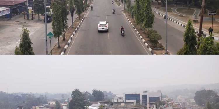 Asap Akibat Karhutla Semakin Tebal di Kabupaten Merangin, Status ISPU “Tidak Sehat”