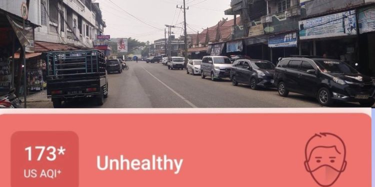 Asap Karhutla di Kabupaten Merangin Semakin Tebal, ISPU 173 Kategori “Tidak Sehat”