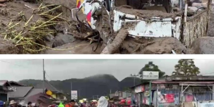 Banjir Bandang Terjang Kabupaten Solok Sumatera Barat, Satu Warga Meninggal dan Satu Masih dalam Pencarian