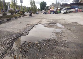 Jalan Rusak dibeberapa Lokasi di Kota Bangko Kabupaten Merangin Belum ada Perbaikan