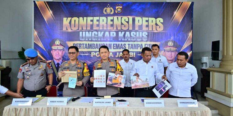 Polda Jambi Ungkap 32 Kasus PETI dari Januari sampai Oktober 2026, Sebanyak 71 orang ditetapkan Sebagai Tersangka